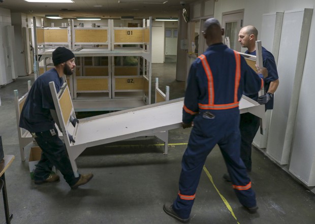 King County staff begin renovation work in the West Wing of the county jail.