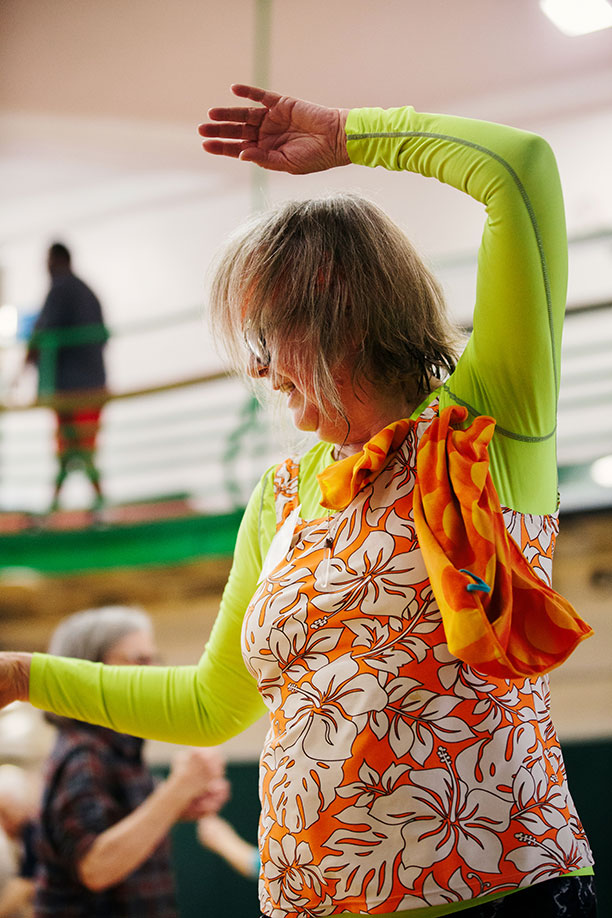 Lynda Kenney at a Dances For A Variable Population class in March.