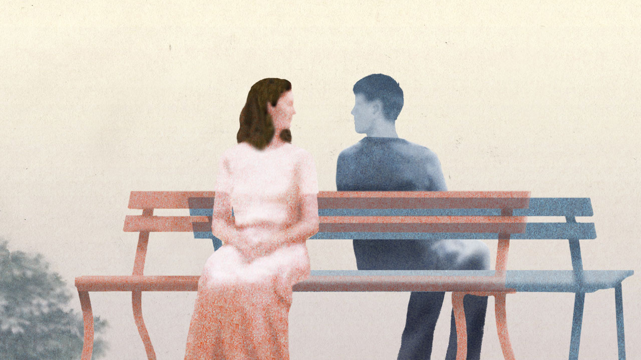 Gayle & Kim in separate locations, thinking about each other and the love they had had