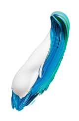 Colorful paint blob of blue and white, lots of texture