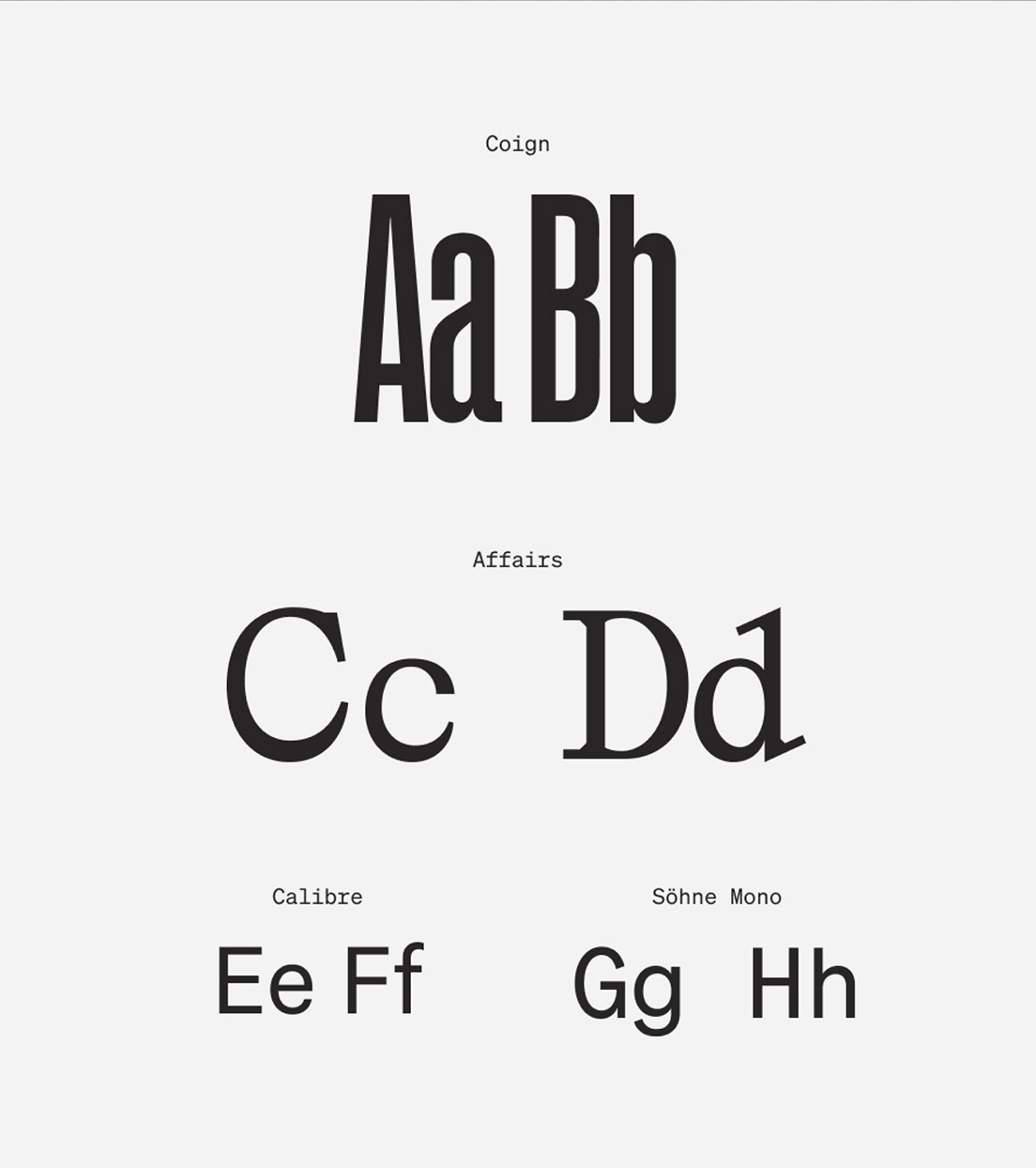 Dialogues typography