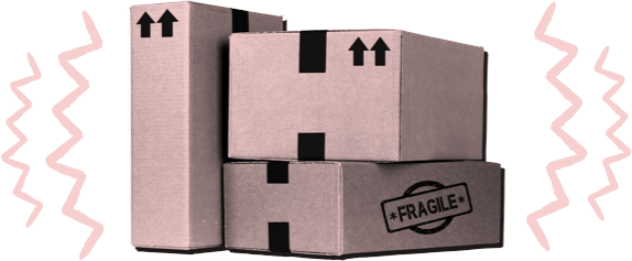 Stack of cardboard shipping boxes