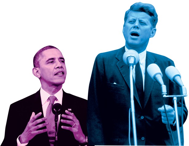 Can you compare jfk to obama?