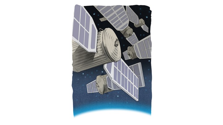 Illustration of spacecrafts