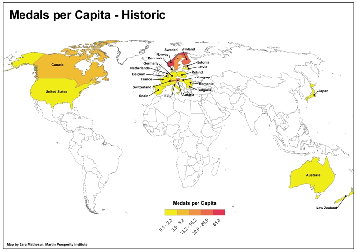 Is America Really Ahead In The Olympic Medal Count The Atlantic
