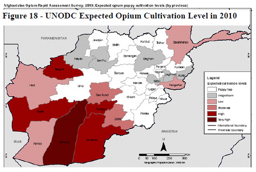 Pentagon's Expected Opium Cultivation in Afghanistan in 2010