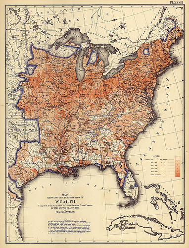 Wealth by County in 1870