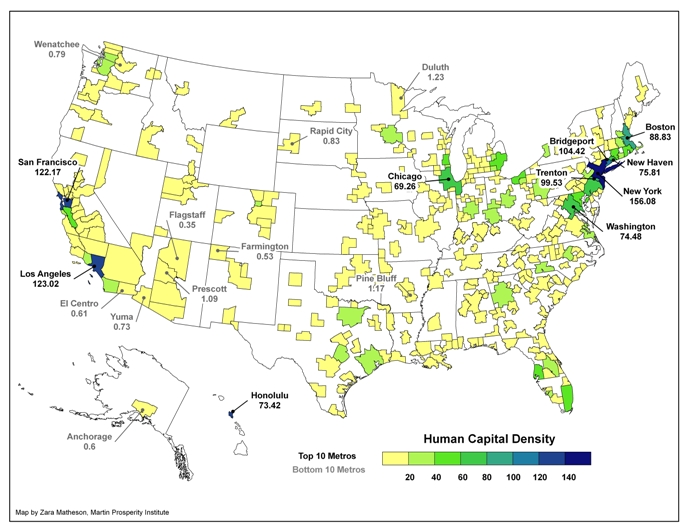 Human Capital Density - The Atlantic