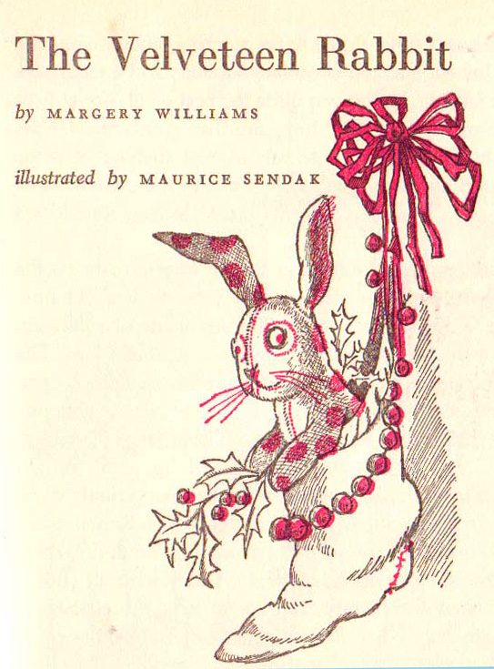 Maurice Sendaks Rare Velveteen Rabbit Illustrations Circa - 