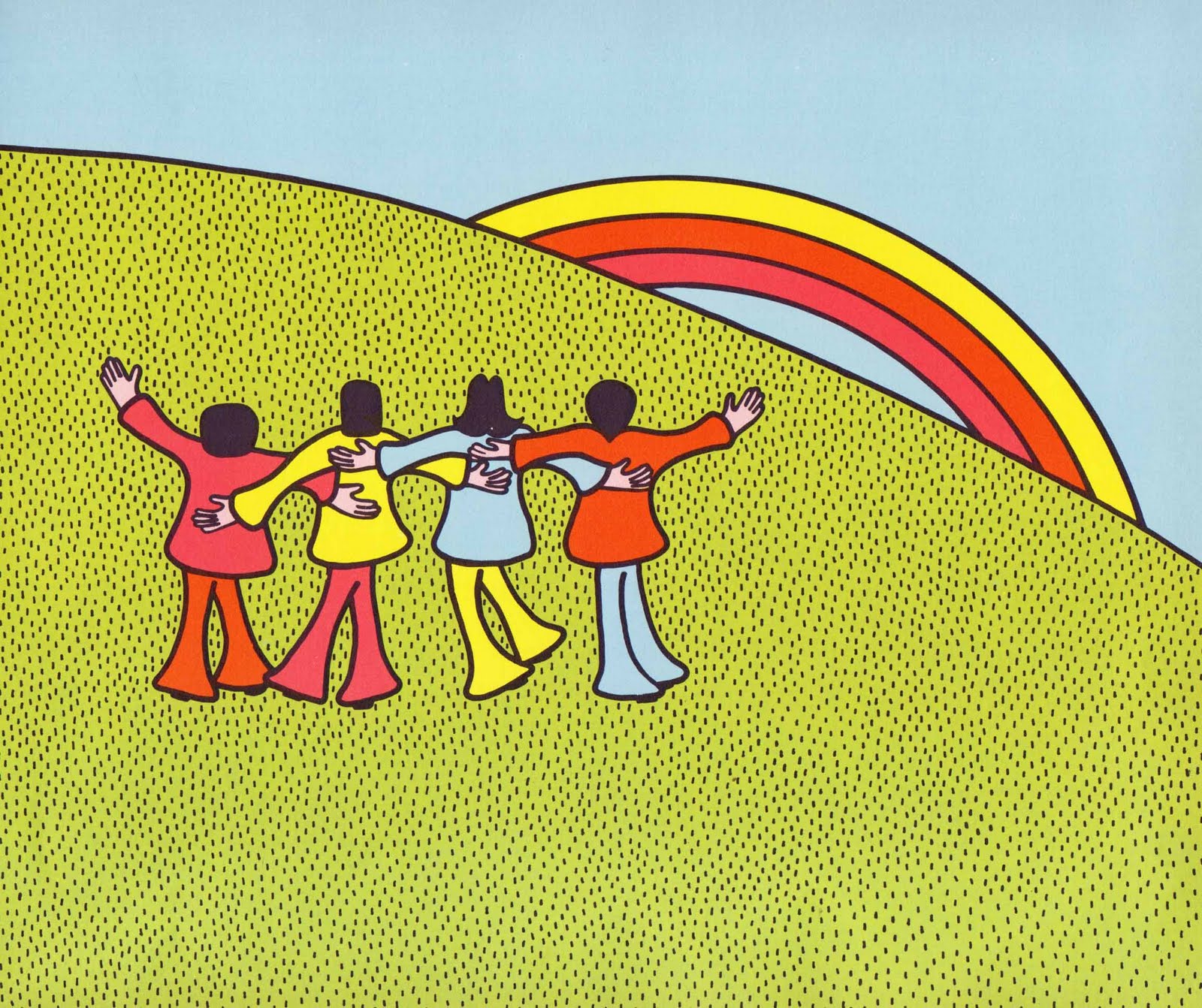 We Love You Beatles': Vintage Children's Illustration Circa 1971