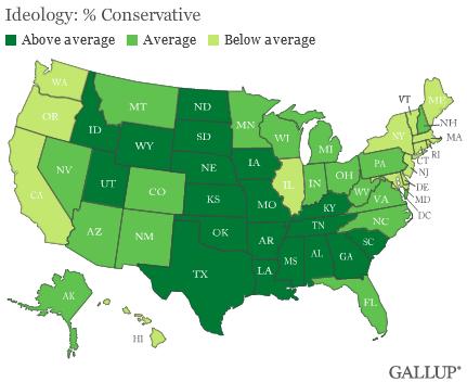 liberals vs conservatives map