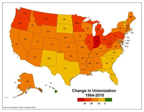 Unions and State Economies: Don't Believe the Hype - The Atlantic