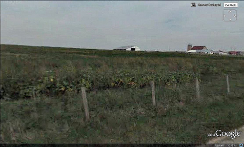 farmland across the road from EPA Region 7's new headquarters (via Google Earth)