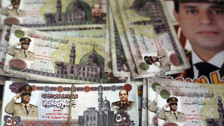 General Sisi S Greatest Enemy The Egyptian Economy The Atlantic - fake 200 pound notes with pictures of field marshal abdel fattah al sisi in a!    bazaar in tahrir square in central cairo amr dalsh reuters