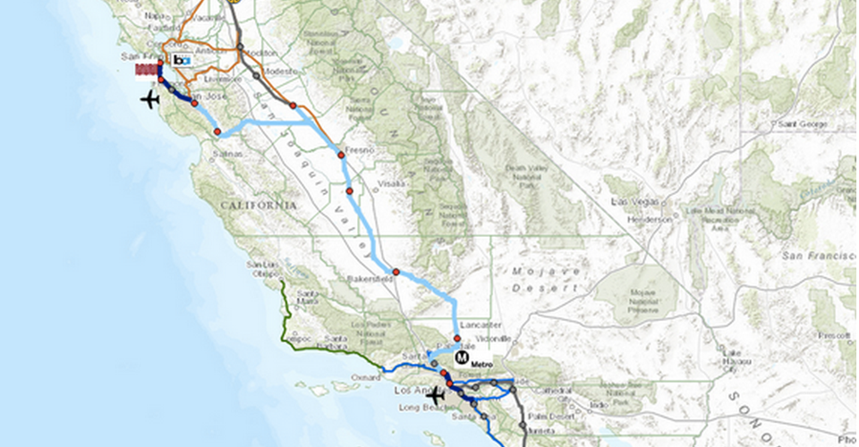 ca high speed rail route map ca high speed rail route map