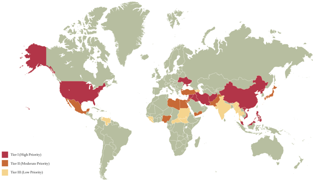 map of current armed conflicts