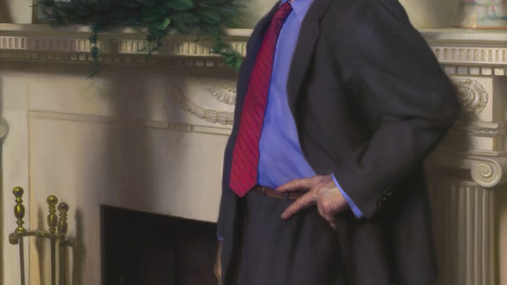 Bill Clintons Presidential Portrait Has A Reference To Monica