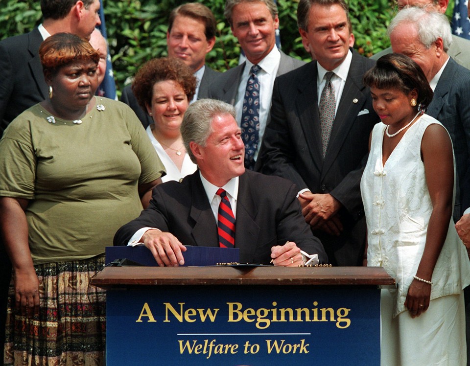 Image result for bill clinton welfare as we know it