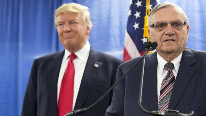 Donald Trump with Maricopa County, Arizona, Sheriff Joe Arpaio