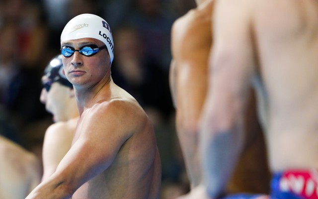 Swimmer Ryan Lochte at the U.S. Olympic Team Trials. 
