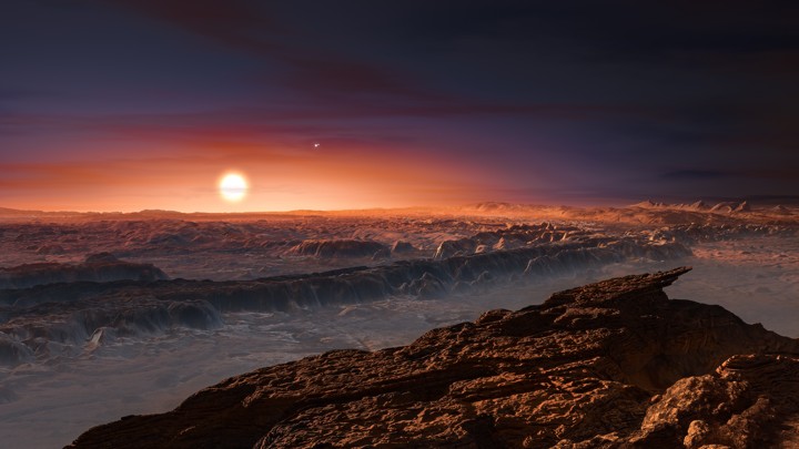 An artist's recreation of the planet's surface.