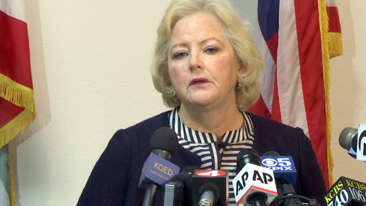 Alameda County District Attorney Nancy O'Malley announces that her office will charge seven current and former San Francisco Bay Area police officers on September 9.