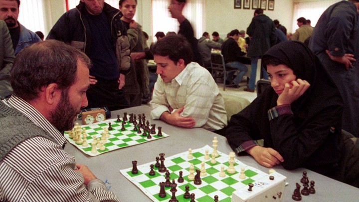 A female chess player in Iran