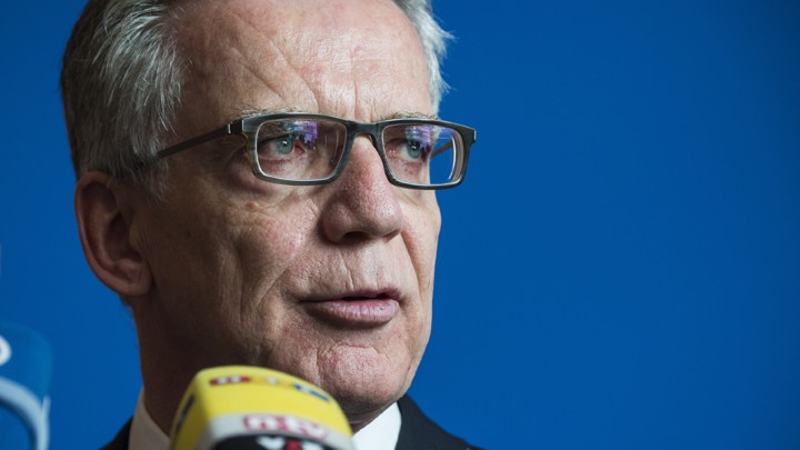 German Interior minister Thomas de Maiziere