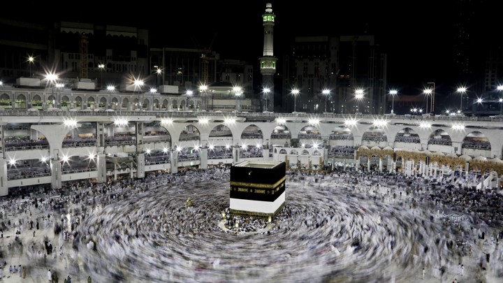 Muslim pilgrims gather in Mecca before the Hajj Pilgrimage, which begins September 10.