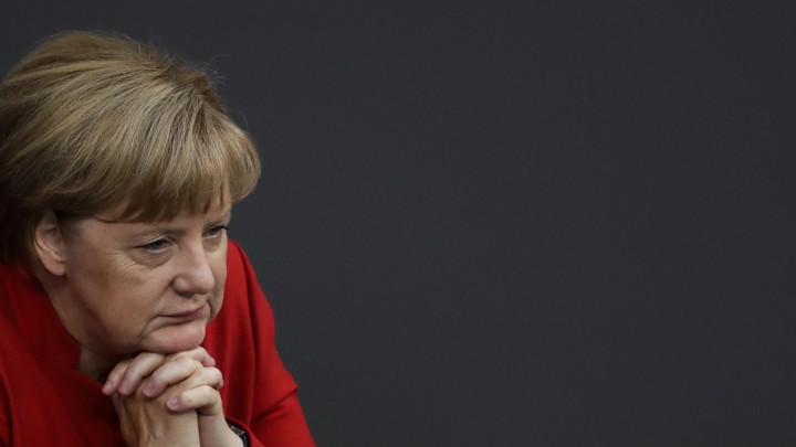 German Chancellor Angela Merkel attends the budget 2017 debate at the German parliament Bundestag in Berlin on Wednesday.