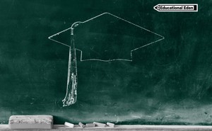 The Kite Runner Essay Thesis A Green Chalkboard With A Sketched Outline Of A Graduation Cap And Tassel Pieces Of Fifth Business Essay also Sample Essay Papers Experts Describe The Perfect Classroom Space For Learning In School Apa Essay Papers