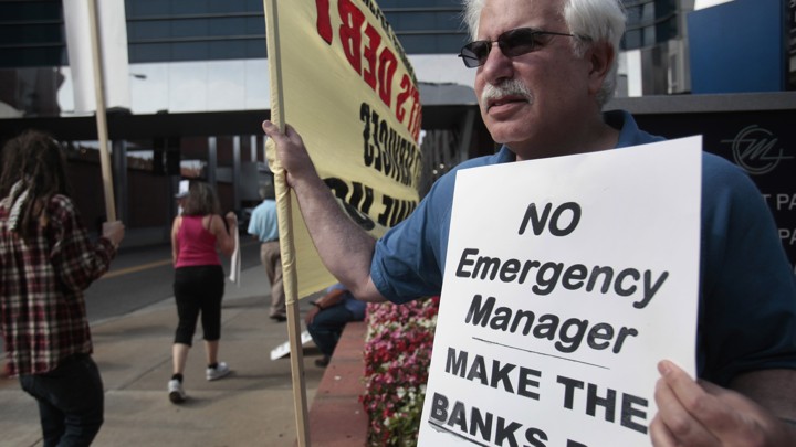 Detroiters protest in 2013