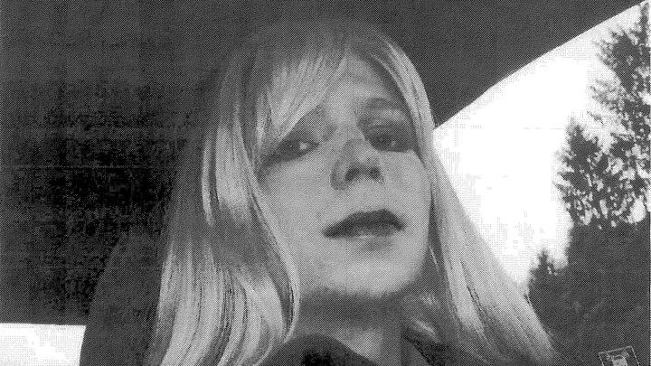 U.S. soldier Chelsea Manning, who is transgender, is pictured dressed as a woman in this 2010 photograph.