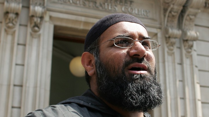 Outspoken British Muslim Cleric Anjem Choudary in London, England.