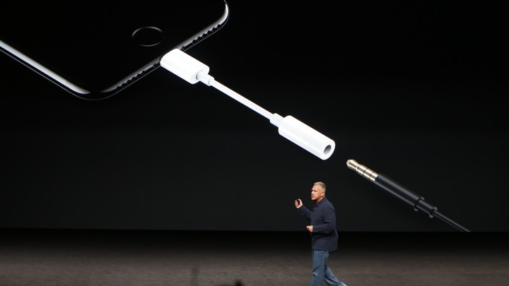 Apple's chief of marketing, Phil Schiller, announces the iPhone 7.