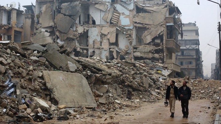 The White Helmets in Aleppo, Syria