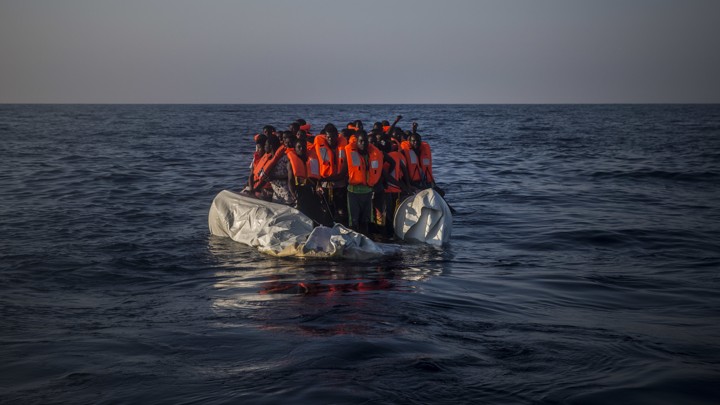 A rescue operation off the Libyan coast on September 10
