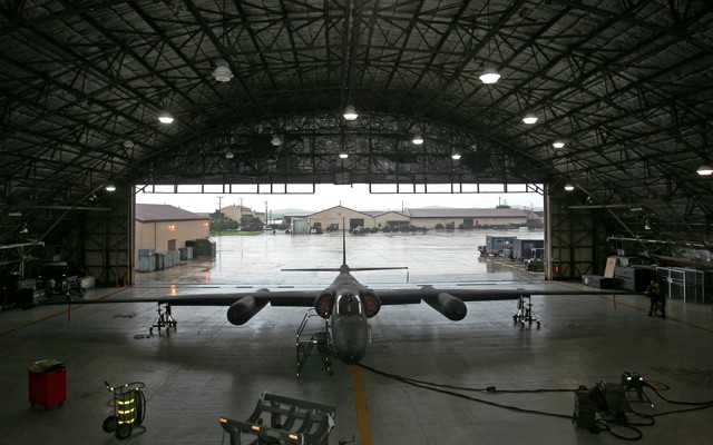 A U-2 plane at an airbase in South Korea