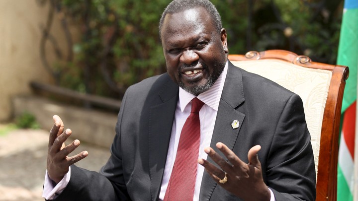 South Sudanese rebel leader Riek Machar