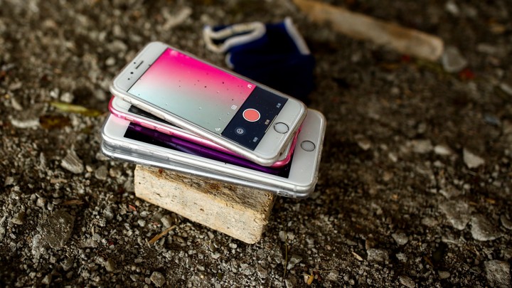 Mobile phones at a construction site