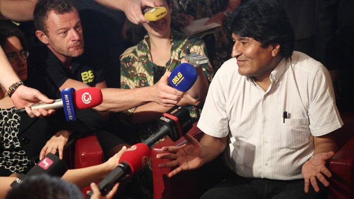 Bolivian President Evo Morales