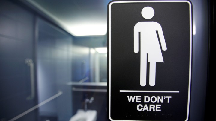A sign at a hotel in Durham, North Carolina