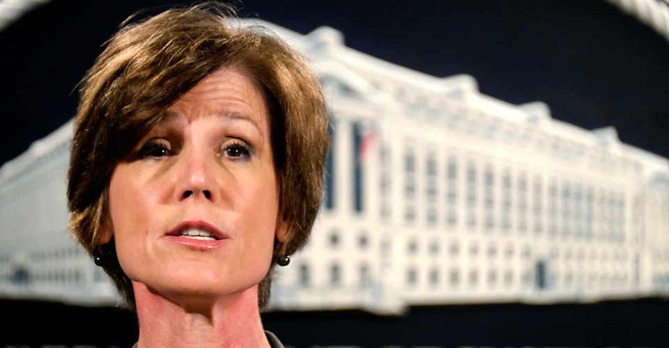 Trump Fires Acting Attorney General For Defying Order On Muslims - The ...