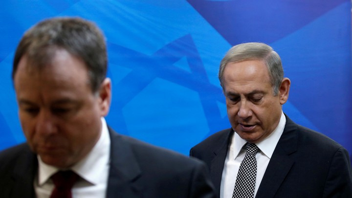 Israeli Prime Minister Benjamin Netanyahu arrives at the weekly cabinet meeting in Jerusalem on January 15, 2017.