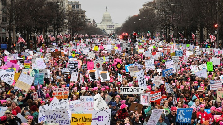 Image result for women's march presidential inauguration