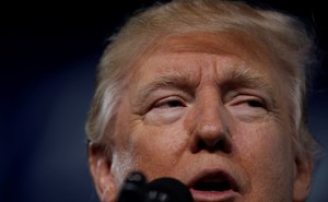 Donald Trump addresses the Conservative Political Action Conference in February 2017.