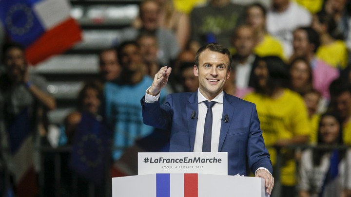 Independent candidate Emmanuel Macron