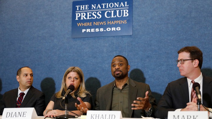 Diane Gross and Khalid Pitts, the owners of Cork Wine Bar in Washington, D.C., are suing the Trump International Hotel for unfair business practices.