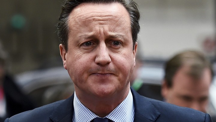 British Prime Minister David Cameron arrives for a European Union leaders summit addressing the talks about the so-called Brexit and the migrants crisis in Brussels, Belgium, February 18, 2016.