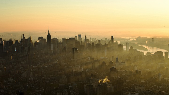 A view of the Manhattan skyline